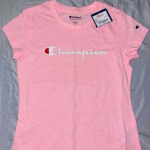 Girls Pink Champion Shirt